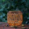 thumbnail image 4 of Decorative Garden Lights Outdoor Rattan Hanging Lights for Patio Garden Backyard Rattan Woven Garden Lights Decoration for Home Porch Patio Camping, 4 of 8