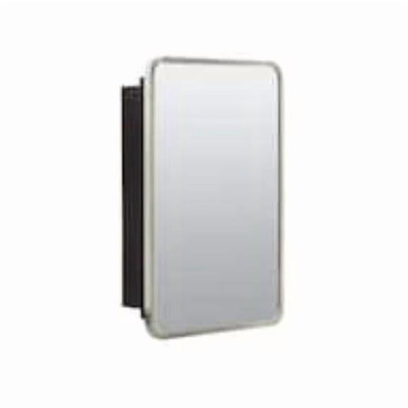 Zenith Home ENMST16 16 x 24 in. Round Corner Brsh Nickl Medicine Cabinet