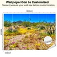 thumbnail image 3 of Peel and Stick Wallpaper Canvas Spring Wildflower Superbloom desert Modern Art Wall Mural Decor Self Adhesive and Removable 100in x 144in, 3 of 7