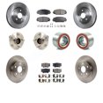thumbnail image 1 of Transit Auto - Front Rear Wheel Hub Bearings Assembly Disc Brake Rotors And Semi-Metallic Pads Kit (10Pc) For 2009 Toyota Matrix XR with FWD 2.4L KBB-106316, 1 of 2