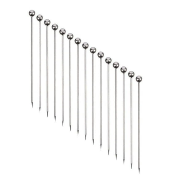 LQQBOX 15 Pieces Stainless Steel Cocktail Picks Metal Picks 4.25 inch