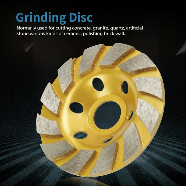 Marble grinding disc outlet