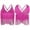 Hot Pink, variant on Women Salsa Latin Dance Top V-Neck Sleeveless Fringe Crop Top for Performance Competition Yellow L