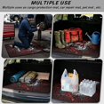 thumbnail image 3 of Bulopur Sugar Skull Car Trunk Mat 29" x 39", Gothic Damask Rose Skull Print, All Weather Cargo Liner, Non-Slip Waterproof Washable Rear Trunk Mat for Car Sedan SUV, 3 of 7