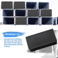 Amico Black Plastic Rectangle Tube Inserts End Blanking Cap 25mm x 50mm