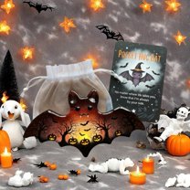 Ghost Pocket Cards, Emotional Support Ghosts, Halloween Pocket Hug Bat with Encouragement Card, Pocket Comfort Ghosts: A Hug in Your Pocket, Halloween Spooky Gifts