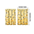 thumbnail image 3 of Feledorashia Kitchen Curtains, Window Curtains, 2D Printed Short Panels Washable Decorative Kitchen Window Treatments, Polyester Fabric, Light Filtering, Durable and Easy Care, 3 of 7