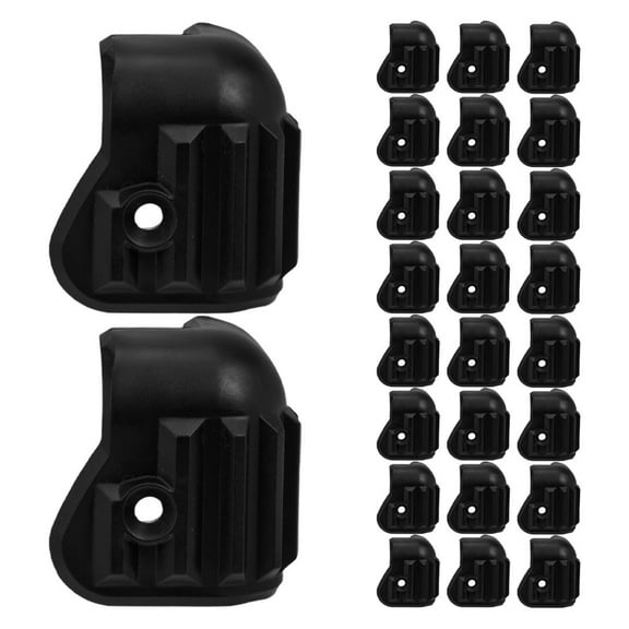 Masteelf  32 Pcs Speaker Corner Protective Cover Guards Furniture Black