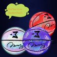 thumbnail image 2 of El balón de baloncesto brilla en la oscuridad, Tamaño 7, brillará con las bolas azules que brillan en la oscuridad que los niños obtienen como regalos de cumpleaños Fivean unisex, 2 of 2