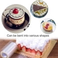 thumbnail image 4 of Professional Baking Aids, Clear Acetate Sheets For Mousse Cake Decoration, Transparent Cake Collars, Flexible Cake Strips, Large 10cm*10m, Small 6cm*10m, 2Pcs, 4 of 7