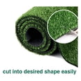 thumbnail image 2 of Synthetic Artificial Grass Turf 0.4" Customized Sizes, Drainage Holes Pet Faux Grass Astroturf Rug Carpet 2FTX25FT Indoor Outdoor Rug Area Garden Decor, 2 of 6