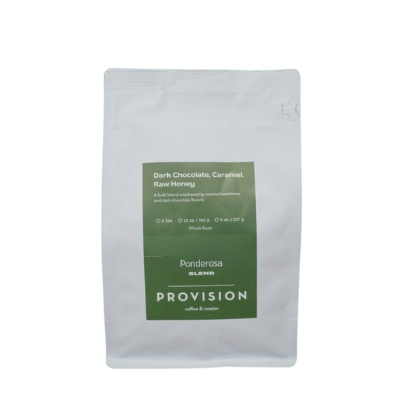 Ponderosa Blend - Roasted by Provision Coffee - Whole Bean Coffee - 12oz Bag