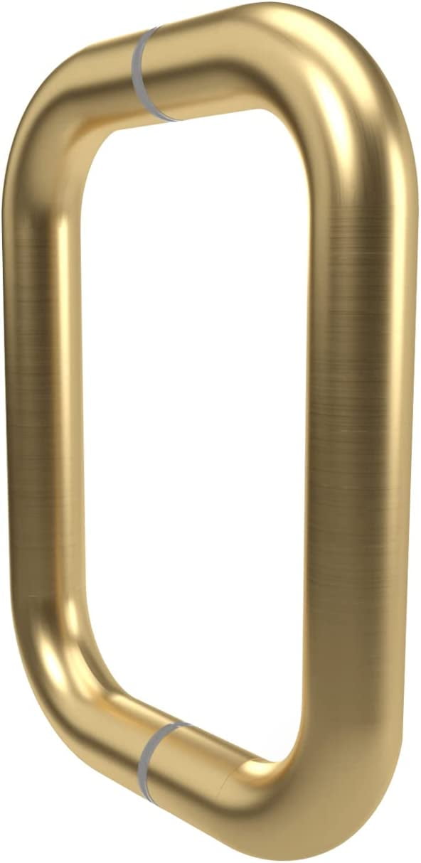 MONT HARD 6 Inch Shower Door Handle - Polished Nickel, Tubular Pull For Frameless Glass Doors