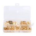 thumbnail image 3 of Dioche Brass Ring Cable Connector,150pcs Ring Terminal Wire Cable Connector Kit Electric Brass Crimp Set With Storage Box Gold,Crimp Ring Terminal, 3 of 8