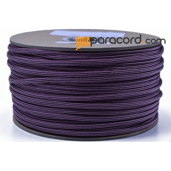 Bored Paracord Brand 550 Type III Paracord - Rose with Black Stripe - 250 Feet Spool