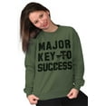 thumbnail image 4 of Major Key Success Motivational Sweatshirt for Men or Women Brisco Brands X, 4 of 6