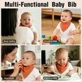 thumbnail image 7 of Qissep 10 Pack Muslin Baby Bibs, 100% Cotton Extra Absorbent & Soft Unisex Baby Bibs for Baby Girl & Boy, Drooling Newborn, Teething Toddler, Infant 0-36 Months, 7 of 7