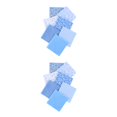 thumbnail image 3 of sweethay 7 Uds serie de Color azul tela de algodón diferentes patrones impresos materiales de tela para DIY muñecas de costura manualidades Azul 25*25cm 2piezas sweethay  CBP005406, 3 of 5