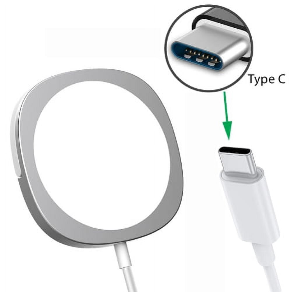 Magnetic Wireless Charger for iPhone 14/Pro/Max/Plus - 15W Fast Charging Pad Slim Quick Charge USB-C