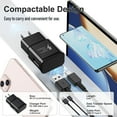 thumbnail image 5 of Type C Charger Fast Charging,2Pack Android Phone Adapter Wall Plug Block with 6ft Cable Compatible for Samsung Galaxy S22/S21/S20/S10/S9/S8/Note 20/Note 10/Note 9/Note 8/Z Fold/Z Flip/A Series, 5 of 8