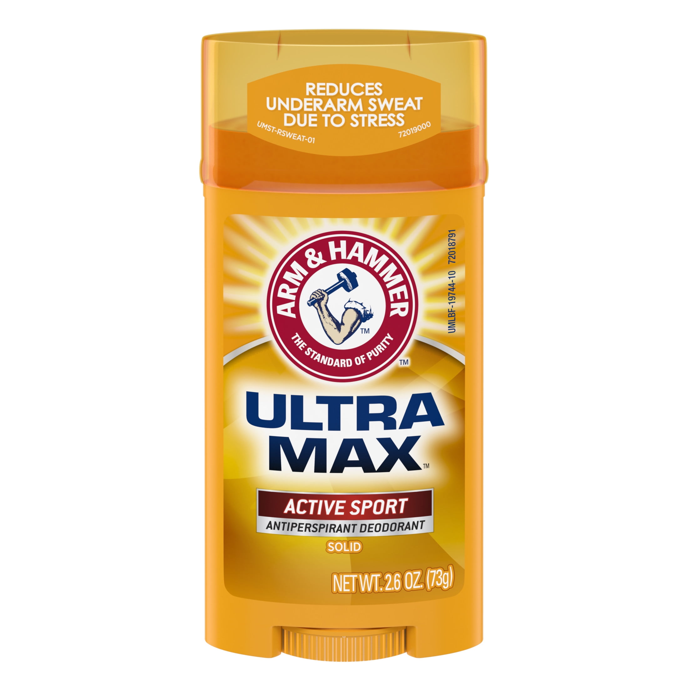 ARM & HAMMER ULTRA MAX Deodorant, Active Sport, Solid Stick, 2.6 oz