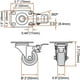 thumbnail image 2 of Base giratoria de goma con ruedas giratorias con placa superior y freno de bloqueo, 2 of 7