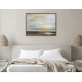 thumbnail image 7 of Kate and Laurel Sylvie Carolina Sunset Framed Canvas Wall Art by Mary Sparrow, 31.5x41.5 Gold, Natural Beach Landscape Art for Wall Decor, 7 of 7