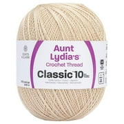 Aunt Lydia's® Classic™ Natural Crochet Thread, 2730 Yards Size 10