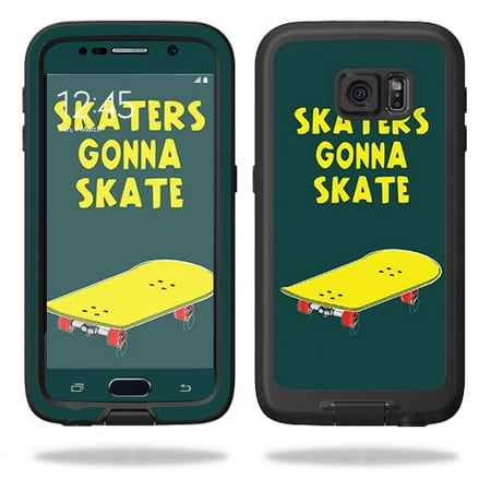 MightySkins Skin Compatible With Lifeproof Samsung Galaxy S6 Fre Case – Skaters Gonna Skate | Protective, Durable, and Unique Vinyl wrap cover | Easy To Apply, Remove | Made in the
