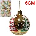 thumbnail image 3 of 6 bolas navideñas rojas, verdes y blancas para adornos de árbol de Navidad, bolas colgantes para Año Nuevo, decoraciones navideñas para fiestas en el hogar, 3 of 5