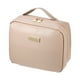 thumbnail image 1 of Bolsa de aseo de viaje, bolsa de maquillaje de gran capacidad, bolsa cosmética de cuero PU para mujeres y niñas, color rosa, 1 of 7