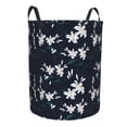 thumbnail image 2 of Balery Lilies Flowers Round Laundry Basket with Handles Waterproof Freestanding Laundry Hamper for Clothes Toys in the Dorm and Family-, 2 of 8