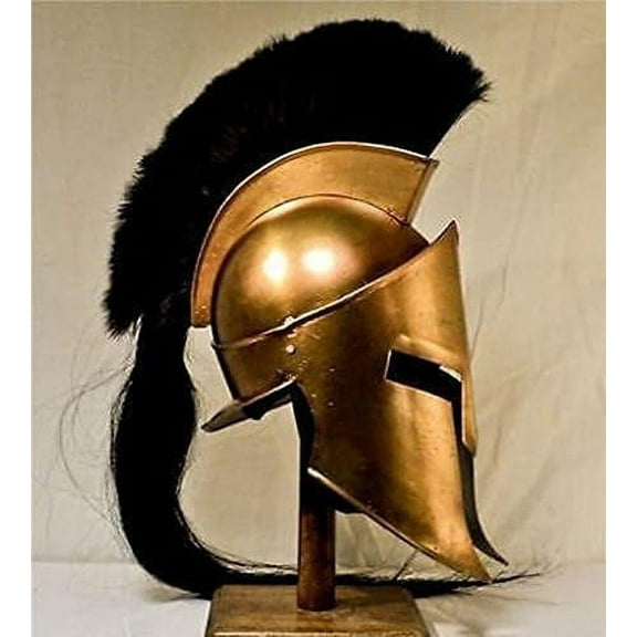 THOR INSTRUMENTS King Spartan 300 Movie Helmet   Liner & Stand for Re-Enactment,LARP,Role Play Rustic Vintage Home Decor Gifts