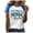 Blue, variant on Trendfront Womens Football Mom Graphic T Shirts Crewneck Short Raglan Sleeve Sparkle Sports Casual Tee Tops
