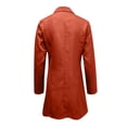 thumbnail image 4 of Robe Costume Femme Col en V Profond Manches Longues Élégante Couleur Unie Double Boutonnage Ajustée Col Rabattu Robe d'Été, 4 of 4