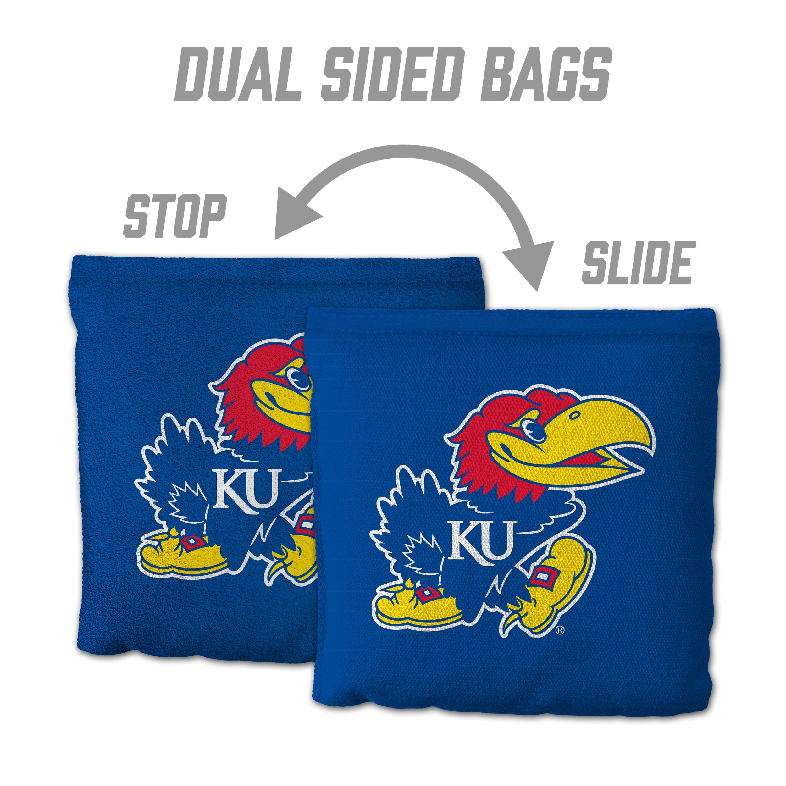 Kansas Jayhawks 8pk Licensed Cornhole Bags