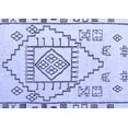 thumbnail image 1 of Ahgly Company Indoor Rectangle Solid Blue Modern Area Rugs, 7' x 10', 1 of 4