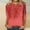 Red, variant on Ayfxijin Going Out Tops for Women,Women's Loose Mid-Length 3/4 Sleeve Bright Glitter Printed Round Neck Top T-Shirt
