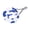 blue white-S, variant on Headgear Hat For Small Pet Dogs Cats Wide Brimmed Breathable Fabric Outdoor Fisherman Hat