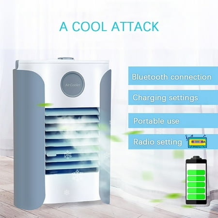 

Ygxbm The Fan Air Cooler Usb Multi-Function Bt Fm Conditioner Charging Refrigerator Fan Portable Air Home Small Appliances Rollback