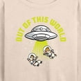 thumbnail image 3 of Mickey & Friends - UFO Out Of This World - Women's Lightweight French Terry Long Sleeve Shirt, 3 of 5