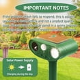 thumbnail image 3 of Solar ultrasonic animal repellent outdoor motion sensing light flashing light deer repellent device suitable for squirrels, mice, snakes, rabbits, 25 silent deterrent dual mode courtyard garden lawn, 3 of 3