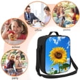 thumbnail image 5 of Naloa Blue Sky Sunflower Lunch box Lunch bag for men women Large capacity Lunchbox Insulated Lunch bag Lunch box cooler, 5 of 7