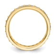 thumbnail image 2 of 14K Yellow Gold Ring Band Eternity Diamond Round Polished Vintage 1ct, 2 of 4