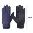 thumbnail image 2 of Pantalla de invierno a prueba de viento para montar en motocicleta, a prueba de frío, además de engrosamiento de algodón de terciopelo, azul, Style2, 2 of 5