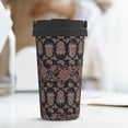 thumbnail image 6 of Lsque Retro Floral Pattern Travel Coffee Mug 16oz: Insulated Coffee Cup with Leakproof Lid, Coffee Tumbler, Reusable Coffee Cups with Seal Lid, 6 of 8