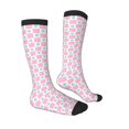 thumbnail image 3 of Picia Women Crew Soft Moisture-wicking Socks Checkerboard With Snowflake Pattern Design Cotton Socks, One Size fit All, 3 of 9