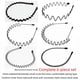thumbnail image 4 of Diadema con banda para el cabello para hombre, invisible, deportiva, moderna, estilo simple, para la espalda, con ondas, pinza para el cabello, artículo digno de regalo, 4 of 6