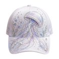 thumbnail image 4 of MEICHEN Print Baseball Cap for Women Trendy Ocean Animal Jellyfish Graphic Visor Hat Outdoor Sun Hat Casual Streestwear Trucker Hat, 4 of 4
