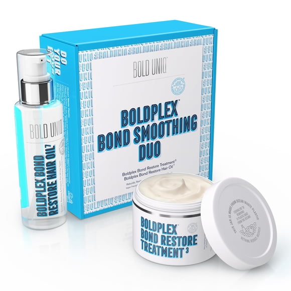 Boldplex 3 & 7 Bond Restore Protein Treatment & Oil Duo for Dry & Damaged Hair - Hydrating Formula for Curly, Colored, Frizzy, Broken or Bleached Types. Cruelty-Free & 100%